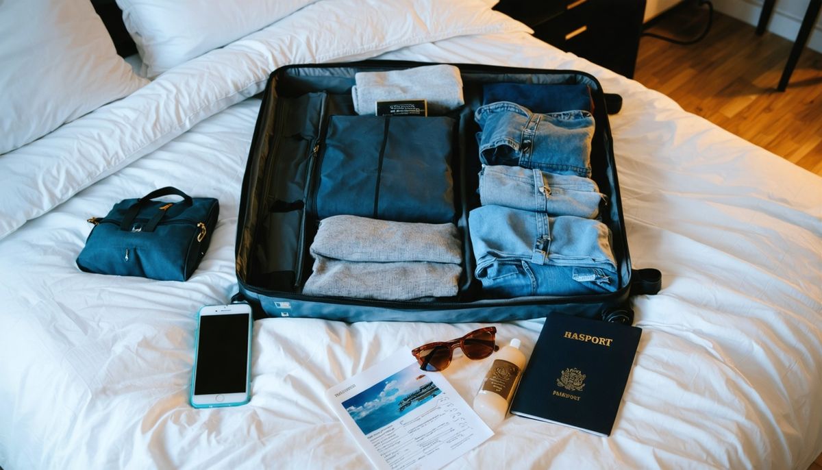 7 Günlük Tatil için Eksiksiz Uçuş ve Bavul Hazırlık Listesi